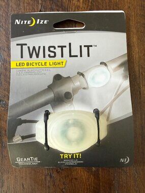 Nite Ize Twistlit LED White Bicycle Light - Brand New